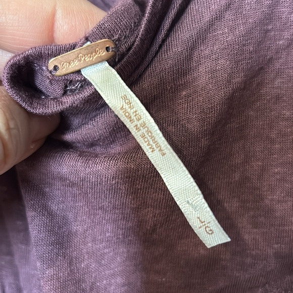 Free People Embroidered Flowy Tank Top-Sz L - Picture 7 of 9